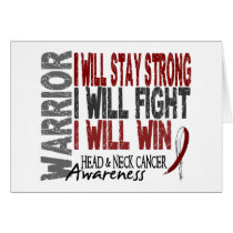 Head And Neck Cancer Warrior Greeting Cards