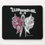 Head and Neck Cancer Warrior Celtic Butterfly Mousepad