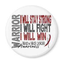 Head And Neck Cancer Warrior Fridge Magnet