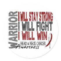 Head And Neck Cancer Warrior Sticker