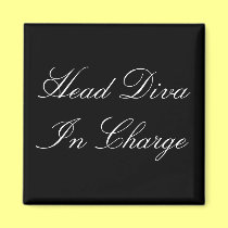 Head Diva In Charge magnets