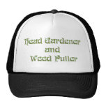 Head Gardener and Weed Puller Hats