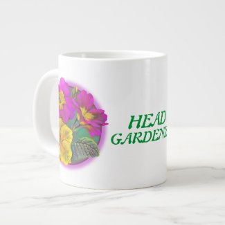 Head gardener primrose flowers jumbo mug