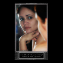 "Head held high" Reflection inspirational poster posters