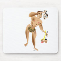HEAD HUNTER cartoon mousepads by OLANartist HEAD HUNTER cartoon mousepads