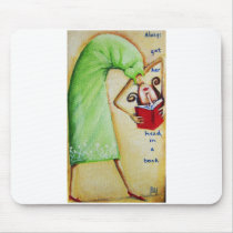 Head in a Book Mousepad