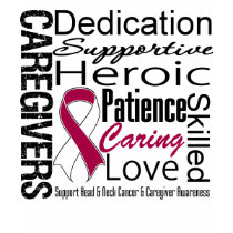 Head Neck Cancer Caregivers Collage t-shirts by giftsforawareness Head Neck Cancer Caregivers Collage t-shirts
