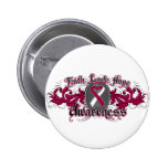 Head Neck Cancer Faith Love Hope Deco Heart Button