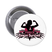 Head Neck Cancer Fierce Cancer Survivor Buttons
