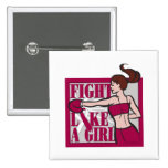 Head Neck Cancer Fight Like A Girl Boxer buttons