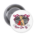 Head Neck Cancer Fight Like A Girl Boxer buttons