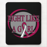 Head Neck Cancer Fight Like A Girl Circular mousepads