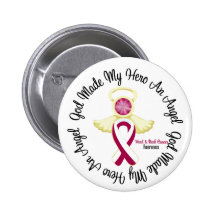 Head Neck Cancer God Made My Hero An Angel Pins
