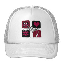 Head Neck Cancer Hope Love Inspire Awareness Hat