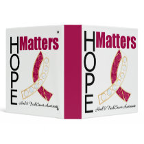 Head Neck Cancer Hope Matters Jeweled Binder by giftsforawareness Head Neck Cancer Hope Matters Jeweled Binder