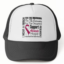 Head Neck Cancer I Wear a Ribbon TRIBUTE hats
