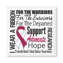 Head Neck Cancer I Wear a Ribbon TRIBUTE magnets