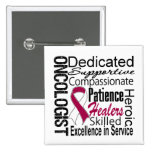 Head Neck Cancer Oncologist Collage Pin