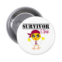 Head Neck Cancer Survivor Chick Pin