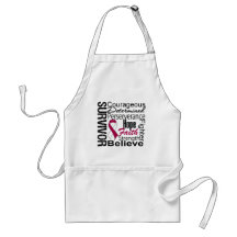 Head Neck Cancer Survivor Collage Apron
