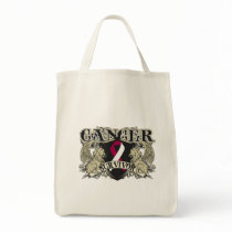 Head Neck Cancer Survivor Mens Heraldry Canvas Bag