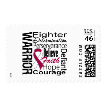 Head Neck Cancer Warrior Collage Stamp