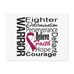 Head Neck Cancer Warrior Collage Post Cards