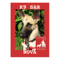 head-NOVA, KlassKids Search Team K9 Business Card Templates