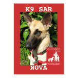 head-NOVA, KlassKids Search Team K9 business cards