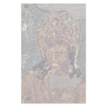 Head Of A Bodhisattva By Indischer Maler Des 7. Ja Stationery Design