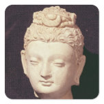 Head of a Buddha, Greco-Buddhist style Stickers