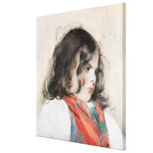 Head of a Child Stretched Canvas Prints