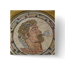 Head of a man 2 pinback button