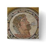 Head of a man 2 pinback button