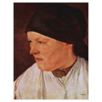 Head Of A Peasant Girl By Leibl Wilhelm Personalized Flyer