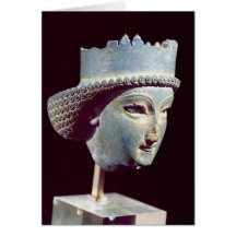 Head of a prince, from Persepolis Greeting Card
