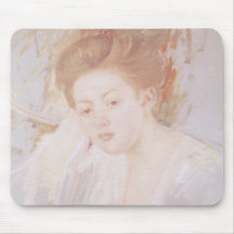 Head of a Young Girl 2 Mouse Pad