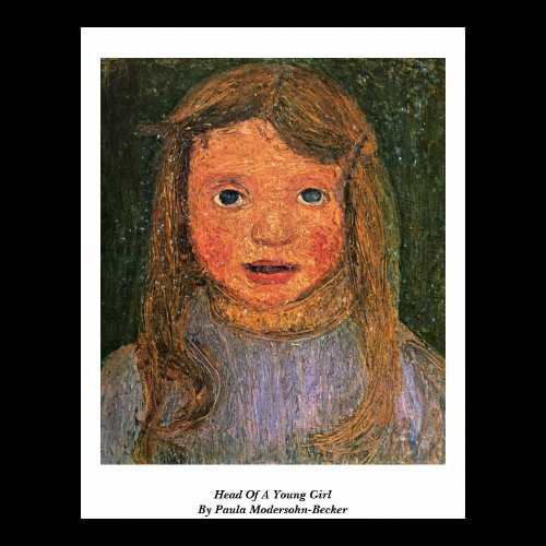 Head Of A Young Girl By Paula Modersohn-Becker Print