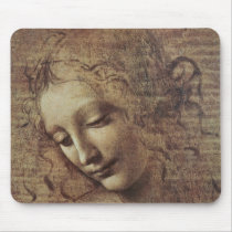 Head of a Young Woman with Tousled Hair or, Leda Mousepads