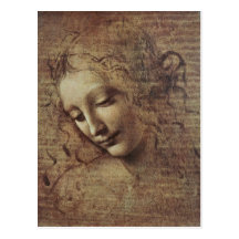 Head of a Young Woman with Tousled Hair or, Leda Post Cards