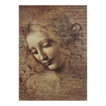 Head of a Young Woman with Tousled Hair or, Leda posters