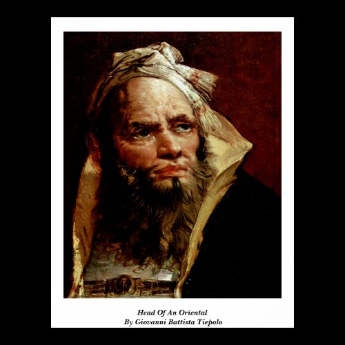 Head Of An Oriental By Giovanni Battista Tiepolo Poster