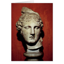 Head of Apollo from Ephesus Greeting Card