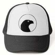 Head of eagle in circle hats