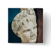 Head of Emperor Augustus  27-17 BC Pinback Button