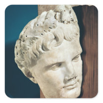 Head of Emperor Augustus  27-17 BC Square Stickers