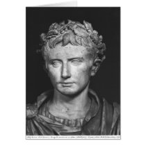 Head of Emperor Augustus Greeting Cards