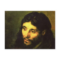 Head of Jesus By Rembrandt Post Card