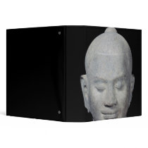 Head of King Jayavarman VII  Bayon Style Vinyl Binders