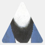 Head of Peasant by Kazimir Malevich Triangle Sticker